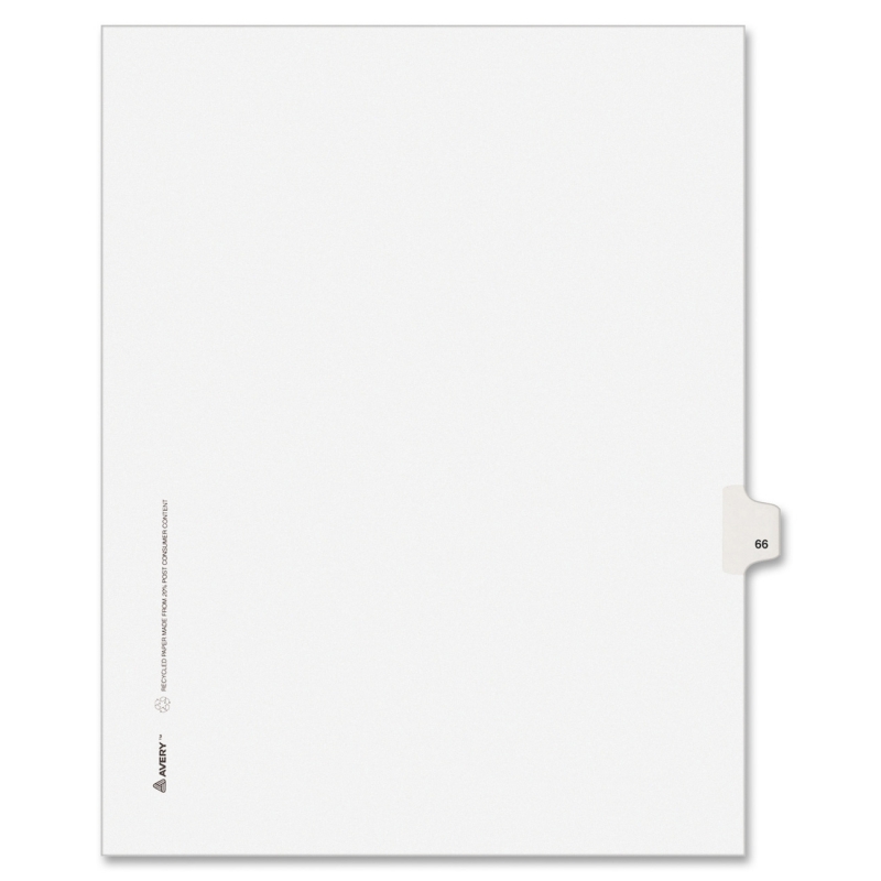 Avery Side-Tab Legal Index Divider 82264 AVE82264