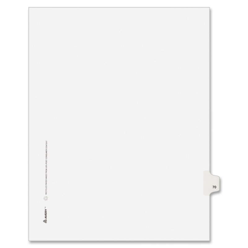 Avery Side-Tab Legal Index Divider 82268 AVE82268