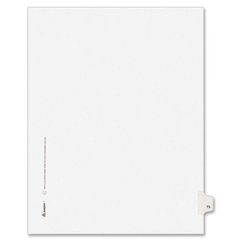 Avery Side-Tab Legal Index Divider 82271 AVE82271