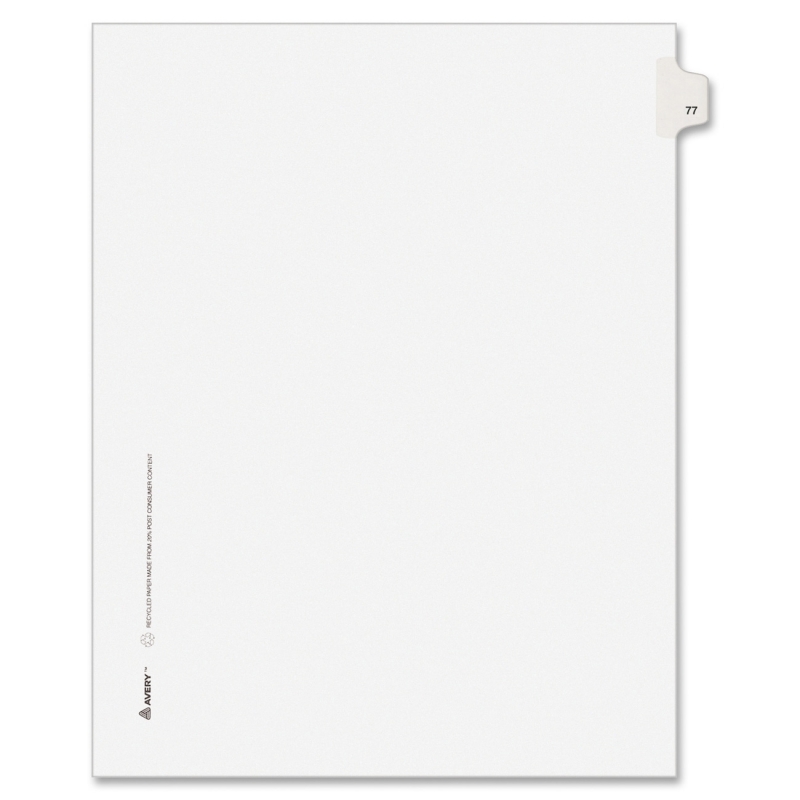 Avery Side-Tab Legal Index Divider 82275 AVE82275