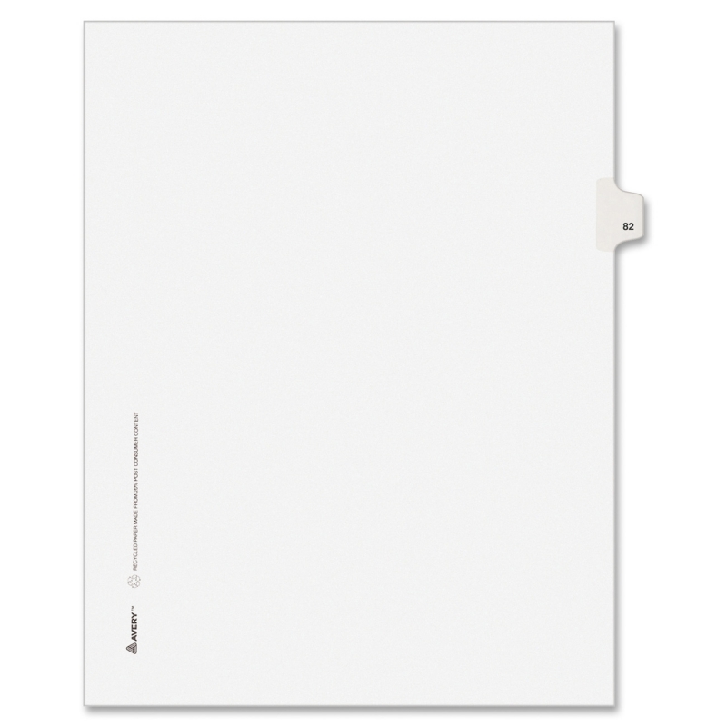 Avery Side-Tab Legal Index Divider 82280 AVE82280
