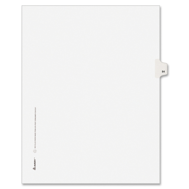 Avery Side-Tab Legal Index Divider 82282 AVE82282