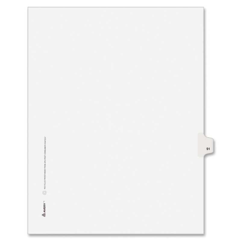 Avery Side-Tab Legal Index Divider 82289 AVE82289