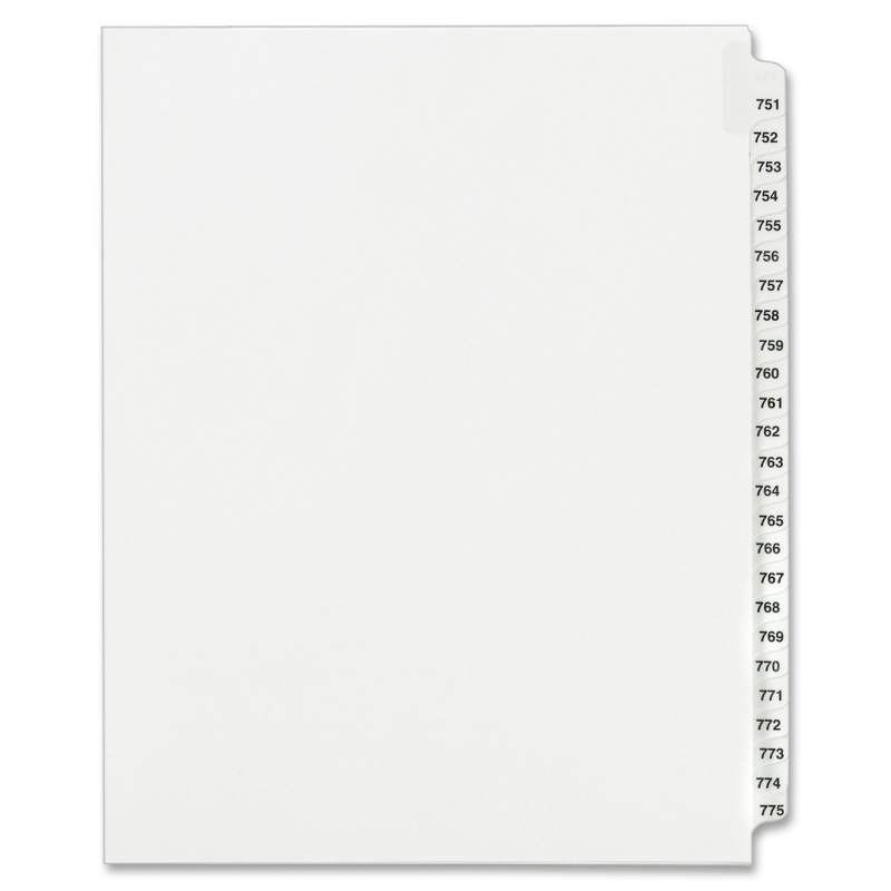 Avery Side Tab Collated Legal Index Divider 82309 AVE82309