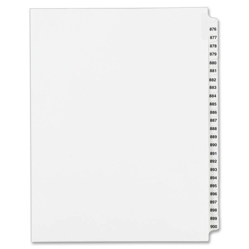 Avery Side Tab Collated Legal Index Divider 82314 AVE82314