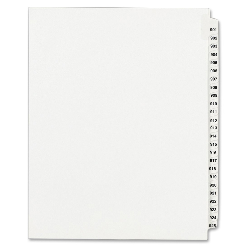 Avery Side Tab Collated Legal Index Dividers 82315 AVE82315