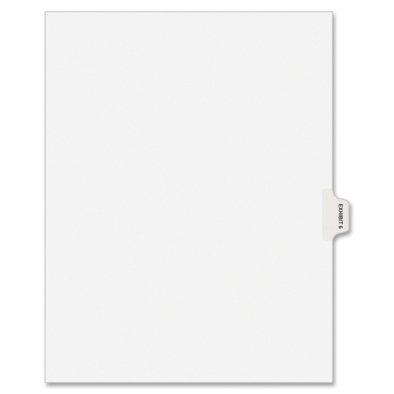 Avery Individual Side Tab Legal Exhibit Dividers 82326 AVE82326