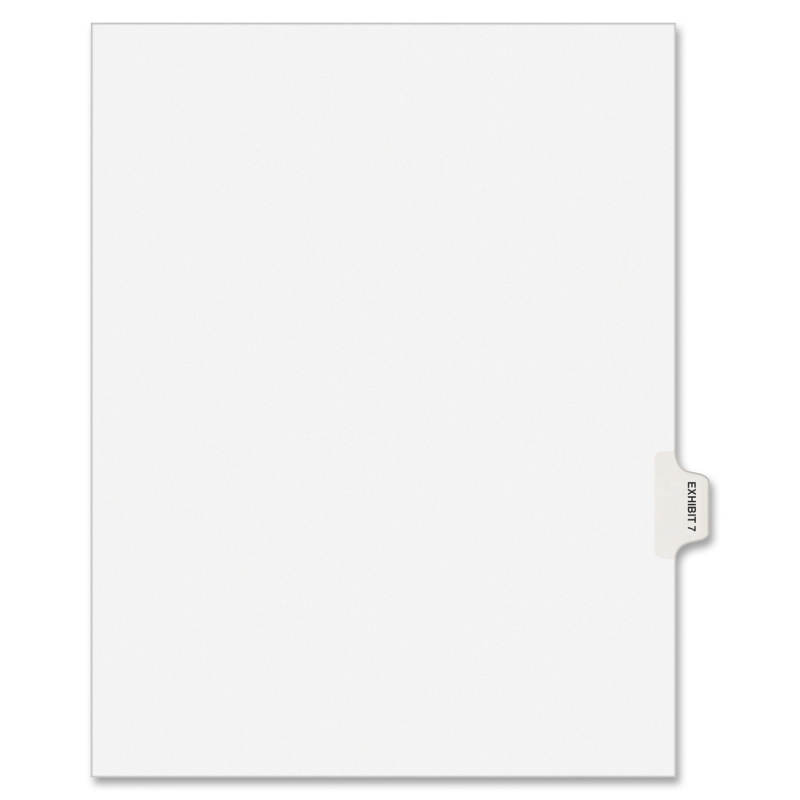 Avery Individual Side Tab Legal Exhibit Dividers 82327 AVE82327