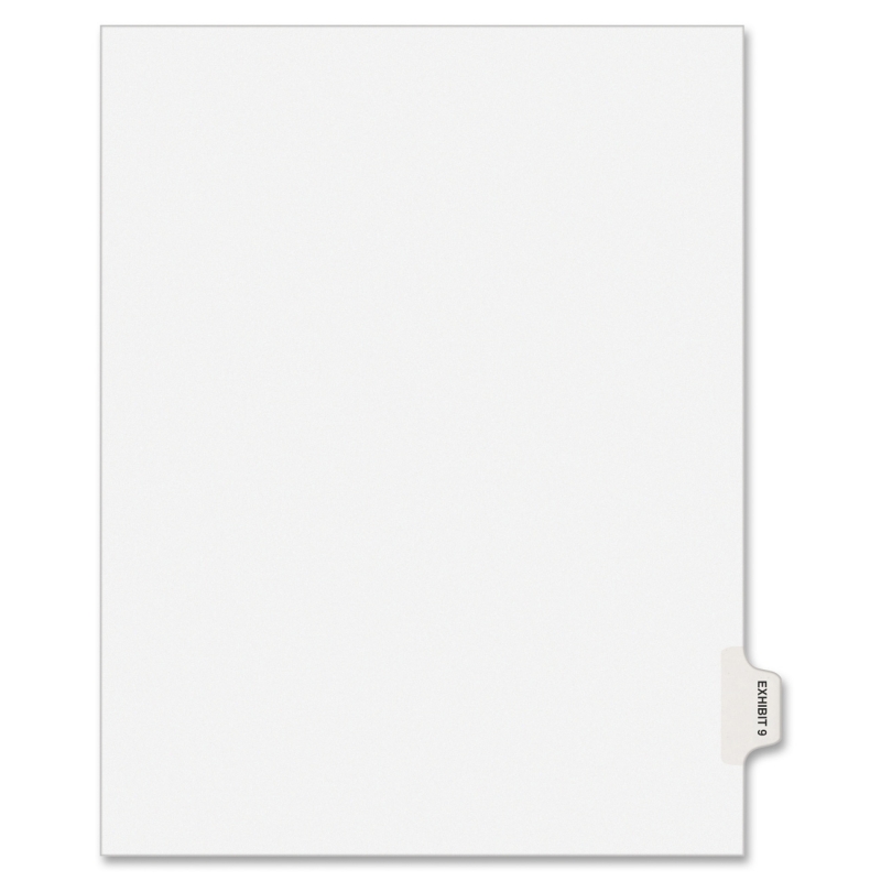 Avery Individual Side Tab Legal Exhibit Dividers 82329 AVE82329
