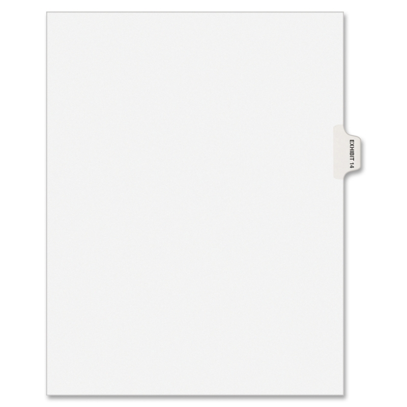Avery Individual Side Tab Legal Exhibit Dividers 82334 AVE82334