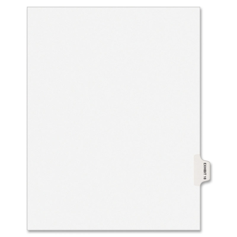 Avery Individual Side Tab Legal Exhibit Dividers 82338 AVE82338