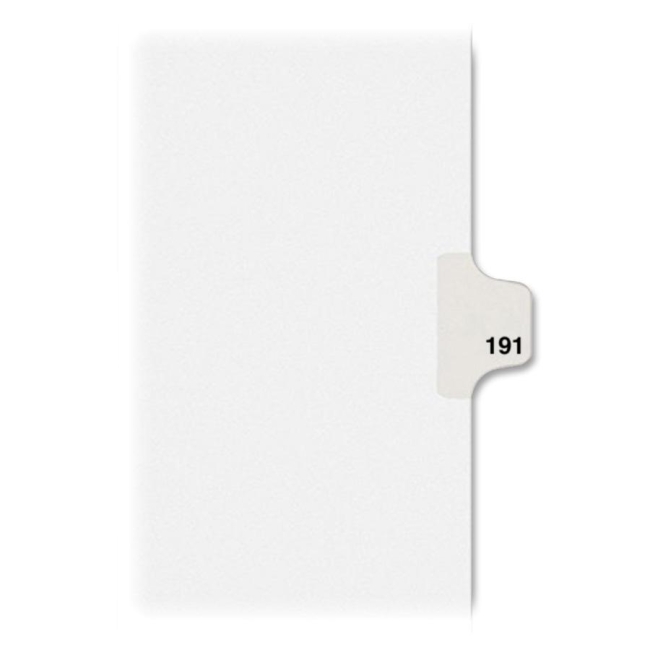 Avery Individual Side Tab Legal Exhibit Dividers 82407 AVE82407