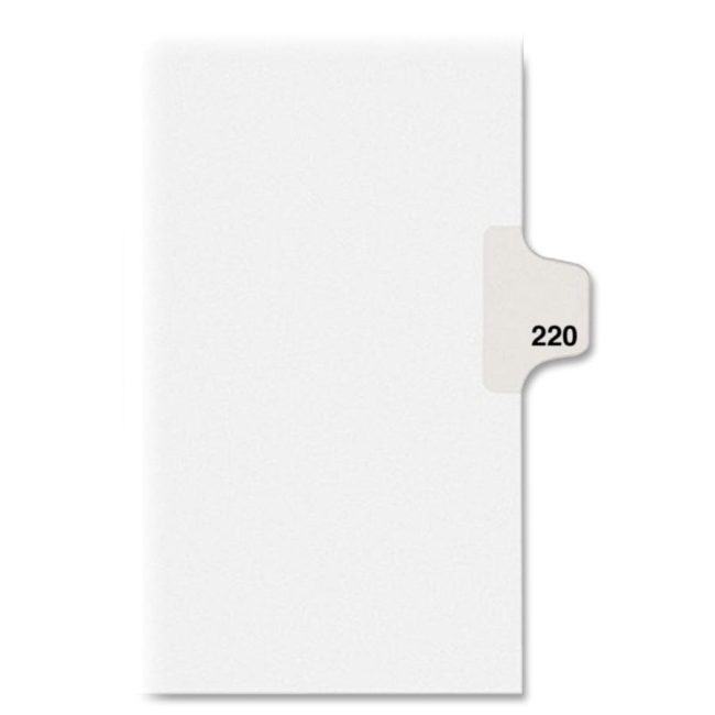Avery Individual Side Tab Legal Exhibit Dividers 82436 AVE82436