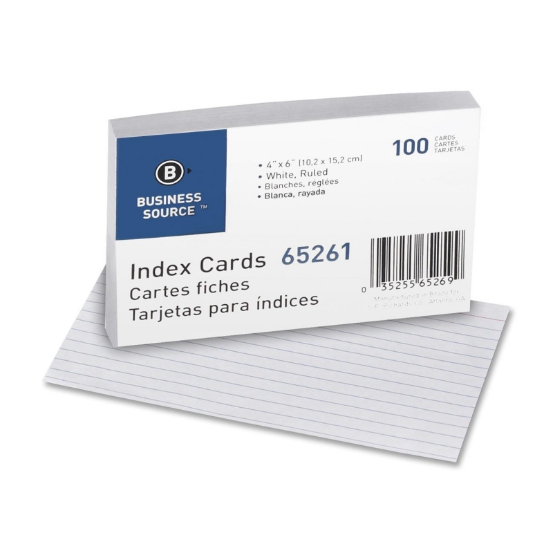 Business Source Ruled Index Card 65261 BSN65261