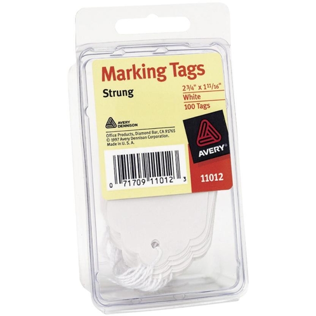 Avery Medium Weight Stock Marking Tags With String 11012 AVE11012