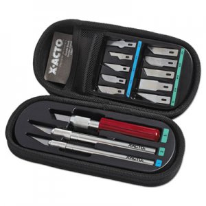 X-ACTO Knife Set, 3 Knives, 10 Blades, Carrying Case EPIX5285 X5285