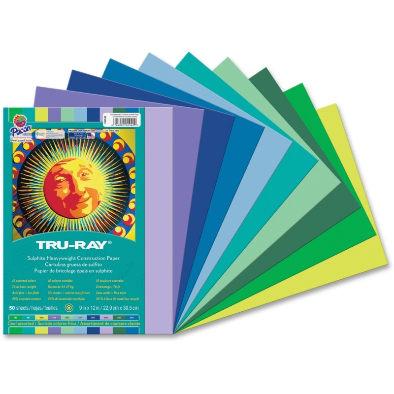 Pacon Tru-Ray Heavyweight Construction Paper 102942 PAC102942