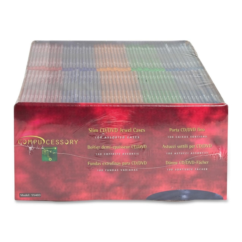 Compucessory Thin CD/DVD Jewel Case 55403 CCS55403