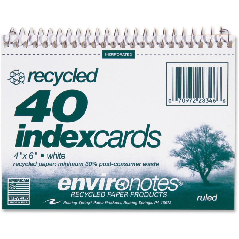 Roaring Spring Spiralbound Ruled Index Cards 28346 ROA28346