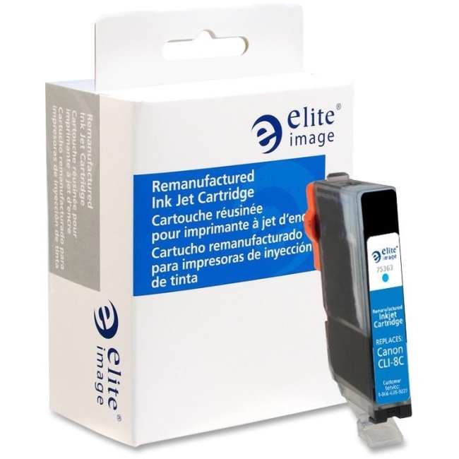 Elite Image Remanufactured Ink Cartridge Alternative For Canon CLI-8C 75363 ELI75363