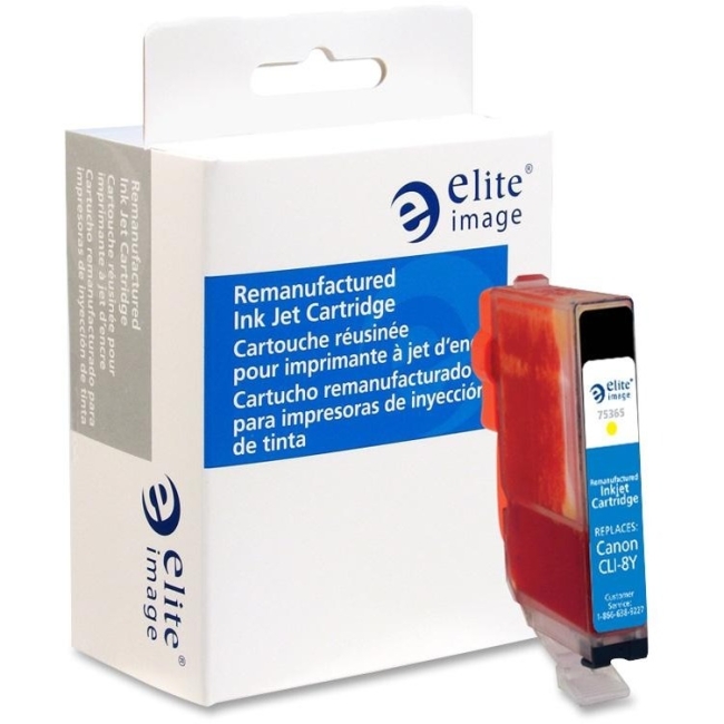 Elite Image Remanufactured Ink Cartridge Alternative For Canon CLI-8Y 75365 ELI75365