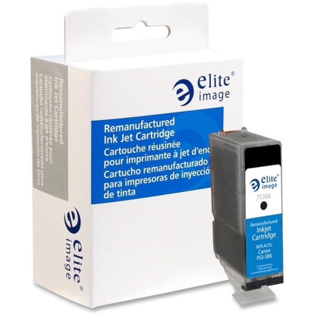 Elite Image Remanufactured Ink Cartridge Alternative For Canon PGI-5BK 75368 ELI75368