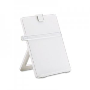 Fellowes Non-Magnetic Desktop Copyholder, Plastic, 125 Sheet Capacity, Platinum FEL21103 21103