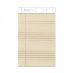 TOPS Prism Plus Colored Legal Pads, 5 x 8, Ivory, 50 Sheets, Dozen TOP63030 63030