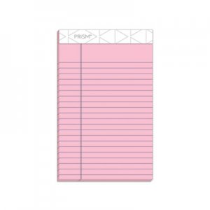 TOPS Prism Plus Colored Legal Pads, 5 x 8, Pink, 50 Sheets, Dozen TOP63050 63050