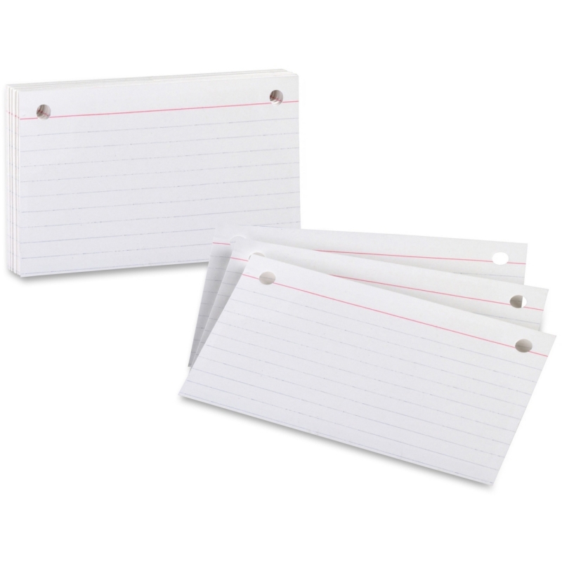 Oxford Two-Hole Punched Index Cards 07351 OXF07351