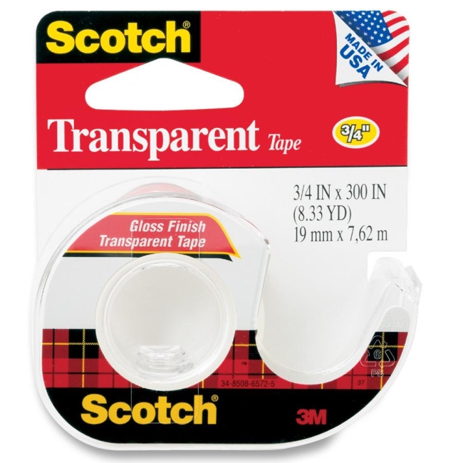 Scotch Gloss Finish Transparent Tape 157S MMM157S