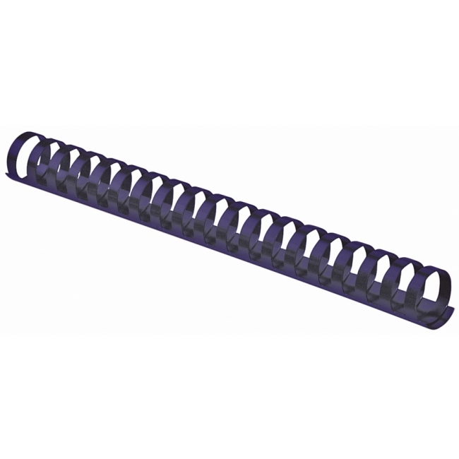 Fellowes Plastic Combs - Round Back, 1/2", 90 sheets, Navy, 100 pack 52501 FEL52501