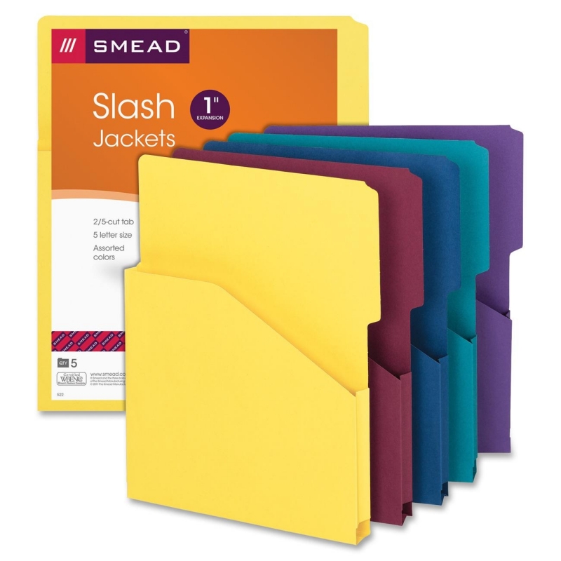 Smead Assortment Expanding Slash Jacket 75445 SMD75445