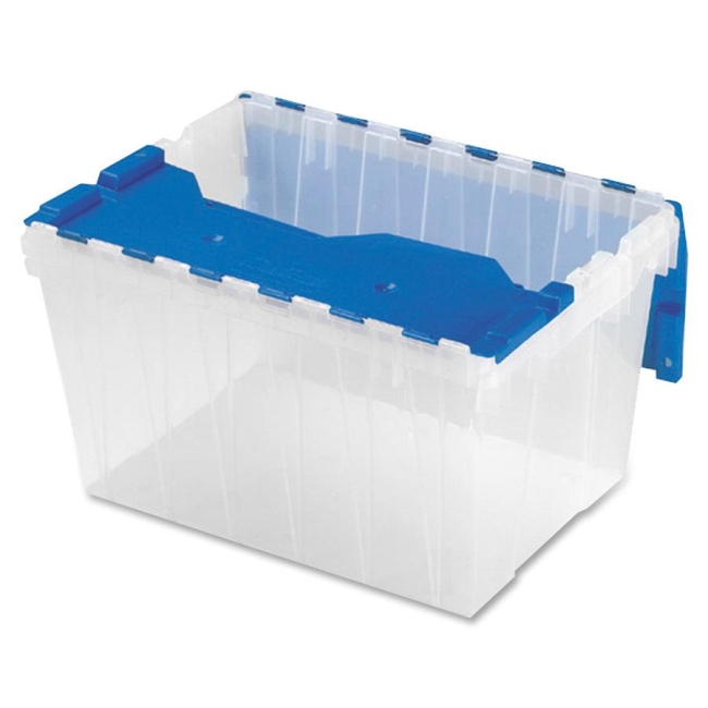 Akro-Mils KeepBox Attached Lid Container 66486CLDBL AKM66486CLDBL