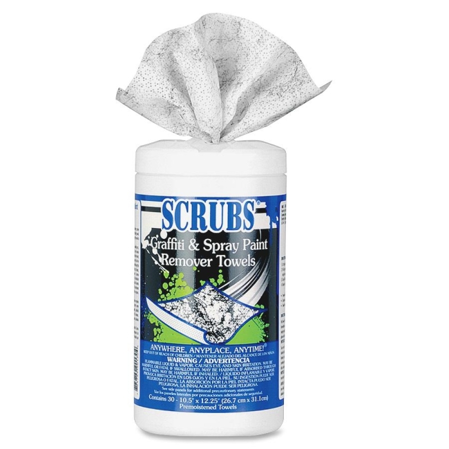 SCRUBS Graffiti and Spray Paint Remover Towel 90130 ITW90130