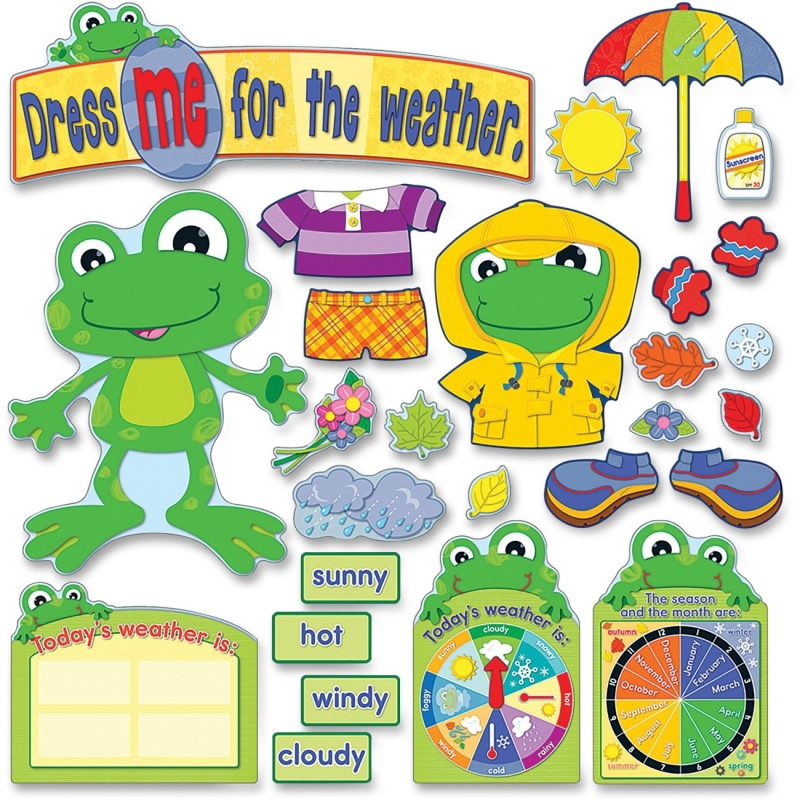 Carson-Dellosa Weather Frog Bulletin Board Set 110208 CDP110208