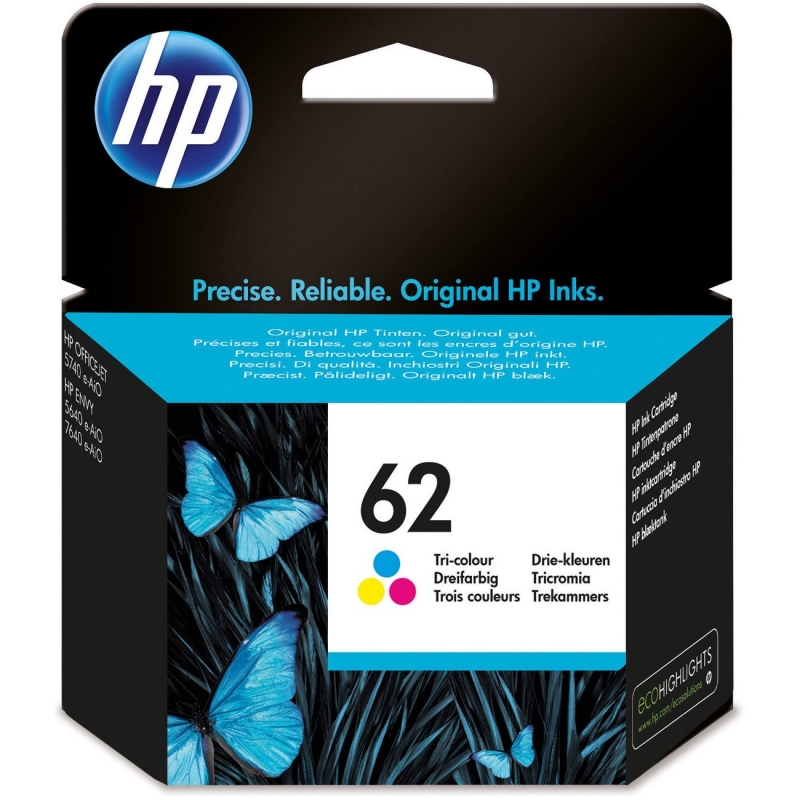HP Tri-color Ink Cartridge C2P06AN HEWC2P06AN 62