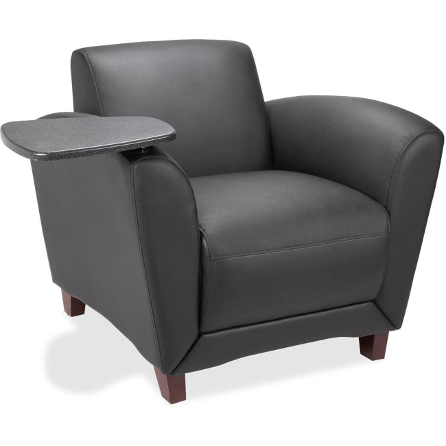 Lorell Reception Seating Chair with Tablet 68953 LLR68953