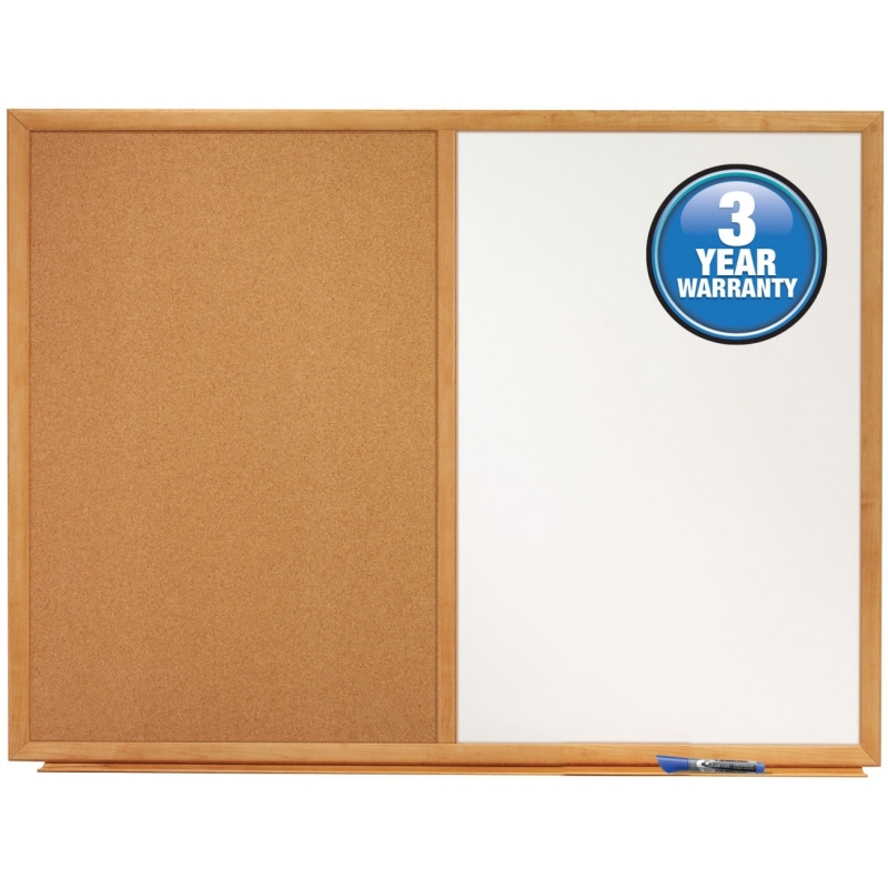 Quartet Quartet Standard Combination Whiteboard/Cork Bulletin Board S553 QRTS553