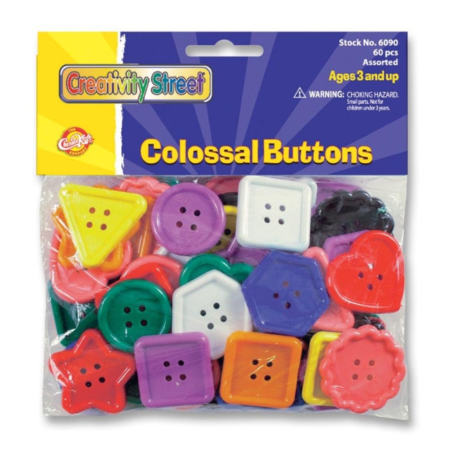 ChenilleKraft Extra Large Colossal Plastic Button 6090 CKC6090