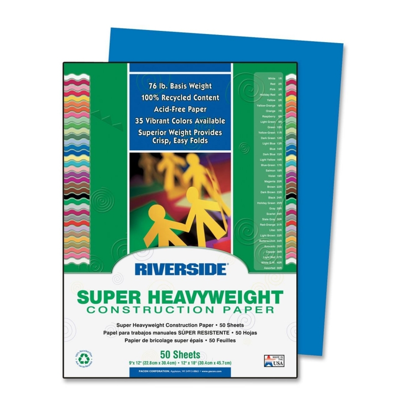 Riverside Riverside Groundwood Construction Paper 103600 PAC103600