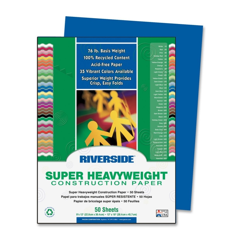 Riverside Riverside Groundwood Construction Paper 103601 PAC103601