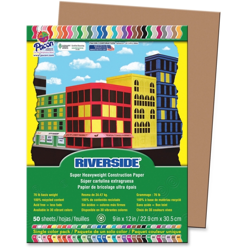 Riverside Riverside Groundwood Construction Paper 103612 PAC103612