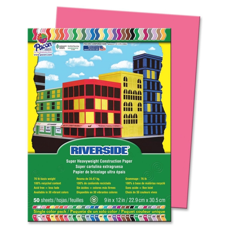 Riverside Riverside Groundwood Construction Paper 103580 PAC103580
