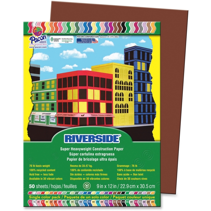 Riverside Riverside Acid Free All-Purpose Construction Paper 103606 PAC103606