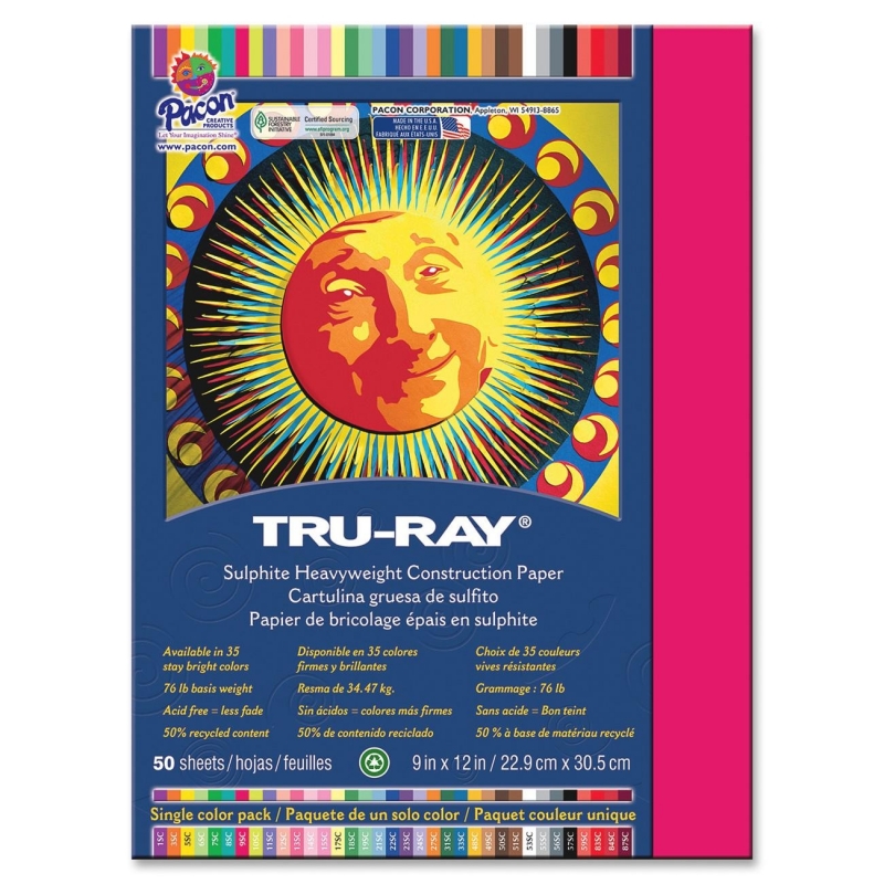 Tru-Ray Tru-Ray Heavyweight Construction Paper 103008 PAC103008