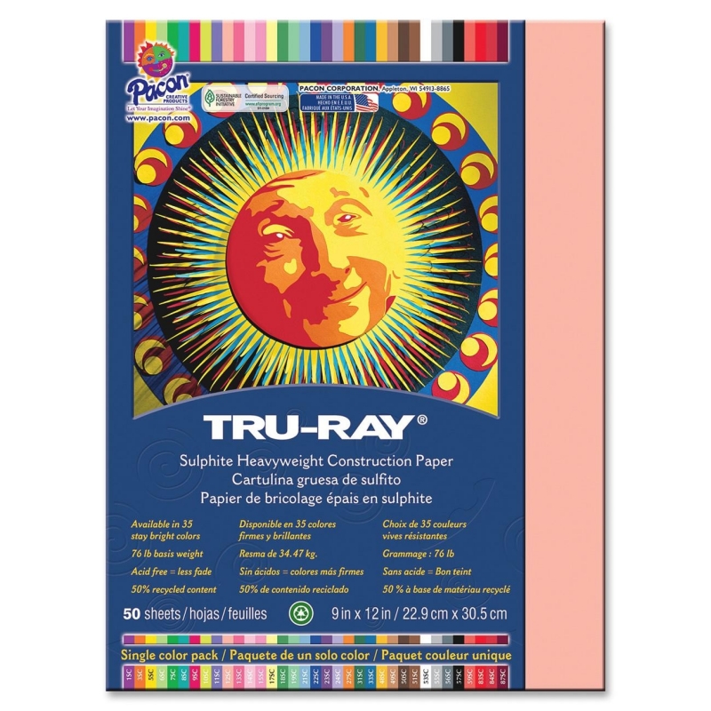 Tru-Ray Tru-Ray Heavyweight Construction Paper 103010 PAC103010