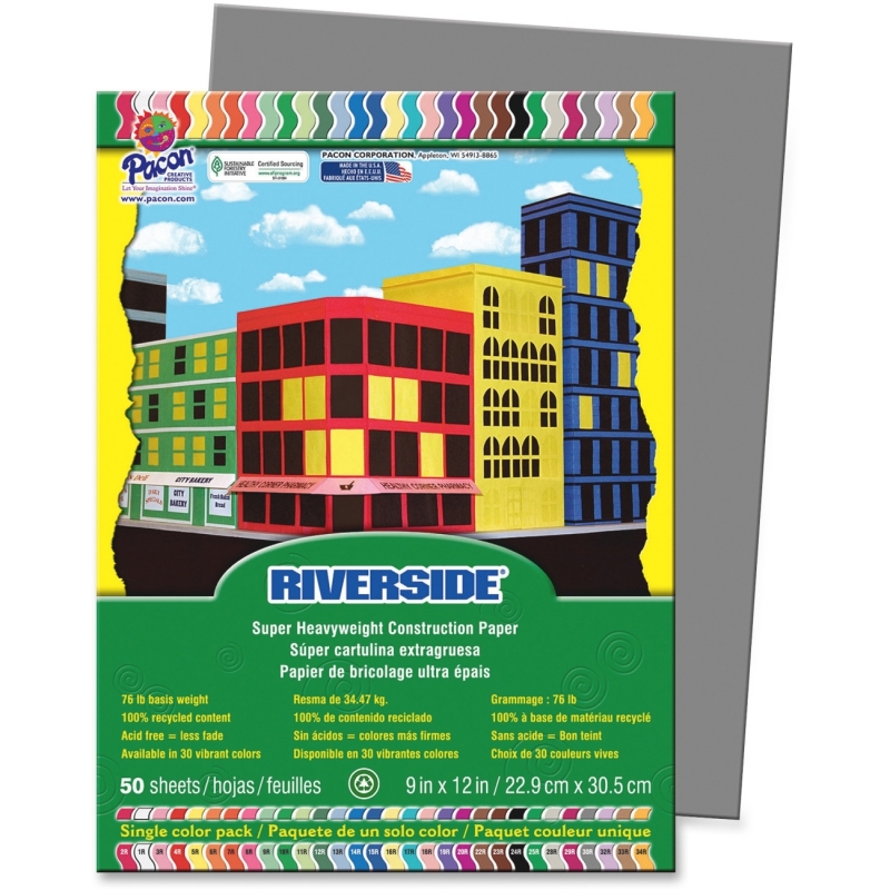 Riverside Riverside Acid Free All-Purpose Construction Paper 103609 PAC103609
