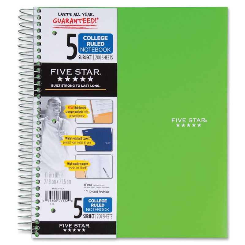 Mead Mead 5-Subject Trend Notebook 06112 MEA06112