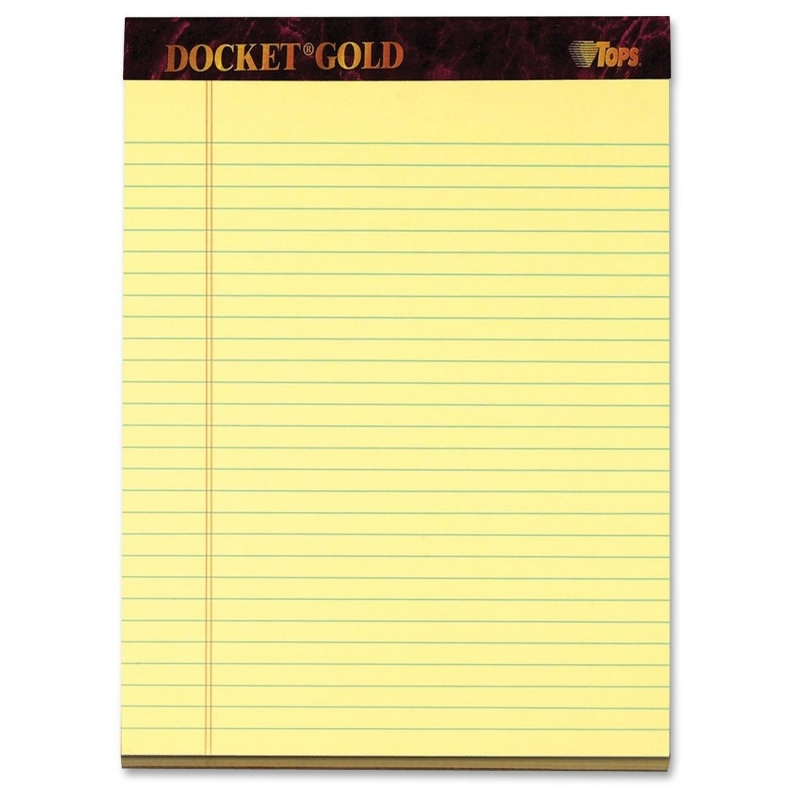 TOPS TOPS Docket Gold Legal Pad 63950 TOP63950